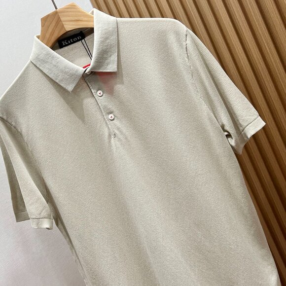 Kiton Light Grey Polo Shirt - Picture 5 of 5